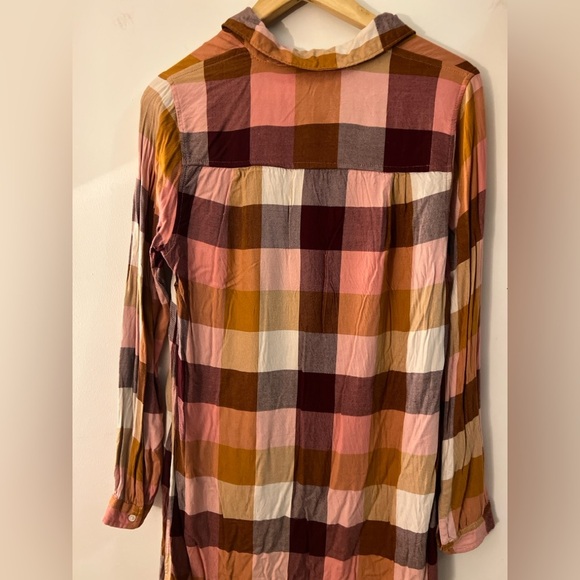 Old Navy Plaid Button-Up Shirt Dress S - Picture 6 of 9